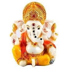 Polished Marble Lord Ganesha Statue, for Home, Office, Shop, Style : Antique