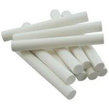 Gypsum Powder White Dustless Chalk, for Household, Painting, School, Writing, Length : 10cm, 5cm