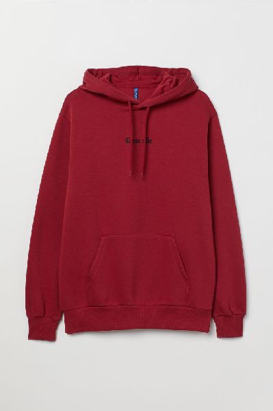 Plain Wool Hooded Sweatshirt, Size : M, XL