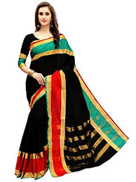 Cotton saree, for Anti-Wrinkle, Dry Cleaning, Easy Wash, Shrink-Resistant, Skin-Friendly, Pattern : Checked