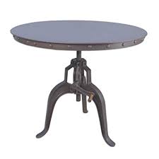 Non Ploished Aluminium Crank Table, for Bed Room, Home Office, Living Room, Study Room, Pattern : Plain