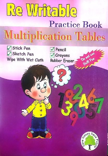 Prakash Staple Plain Printed Rewritable Multiplication Notebook, Feature : Eco Friendly