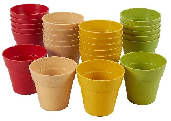 Polished Plastic Plant Pots, for Balcony, Garden, Home, Hotel, Indoor, Outdoor, Pattern : Plain