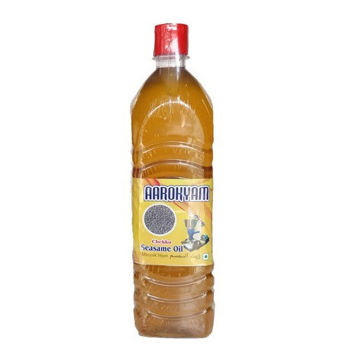 Aarokyam Organic Marachekku Sesame Oil, Packaging Size : 1L, 500ml