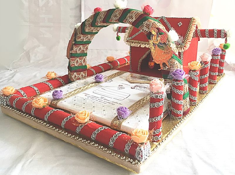 Wedding Card Tray, for Gifting, Pattern : Printed at Rs 350 / Piece in