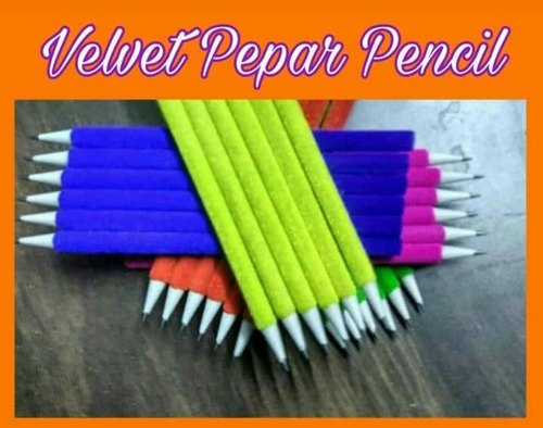 Fancy Velvet Pencils, for Drawing, Writing, Length : 10-12inch