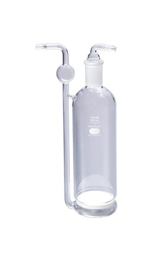 Dr.Onic Wash Gas Bottle Glass, for Lab, Pattern : Plain