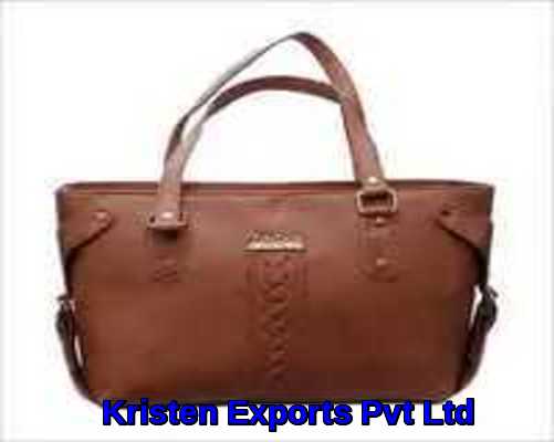 Kristen Plain Ladies Leather Handbags, Size : Multisize