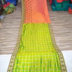 Light Green Embroidered Sarees