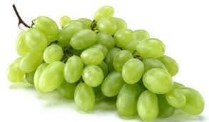 Organic green grapes