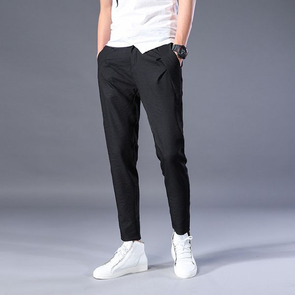 Buy Fluid Mens Stretch Skinny Fit Trousers Black
