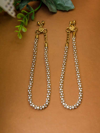 Silver Stone Anklet, Packaging Type : Plastic Packet