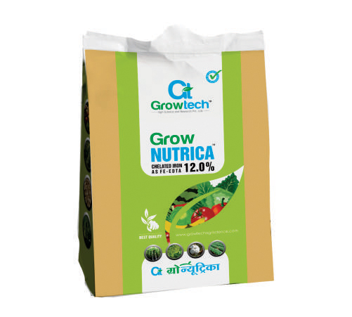 Growtech Grow Nutrica FE-EDTA-12%, for Agriculture, Purity : 99%