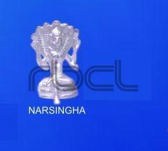 999 Silver Narasingha Statue, Feature : Best Quality, Easy To Place