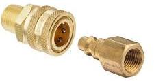 Non Polished Brass Pneumatic Quick Release Coupler, Color : Black, Golden, Grey, Light Brown, Silver