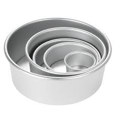 Silver Aluminium Cake Mould