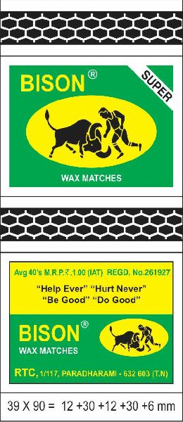 Bison Wax Stick Matches