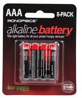 aaa alkaline batteries