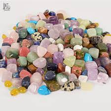 Non Polished Tumbled Stone Beads, Color : Black, Blue, Brown, Green, Pink, Purple
