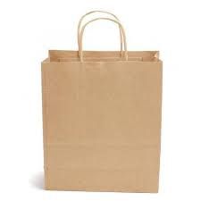 Plain Paper Shopping Bag, Style : Handled