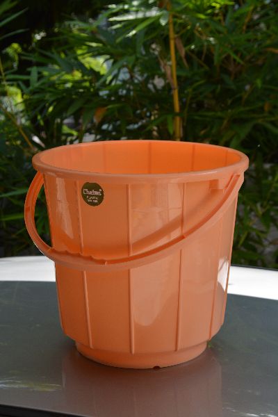 CHETAN Round PP Plastic Buckets, for Common Use, Promote, Feature : Luxurious Style, Rust Proof, Soft