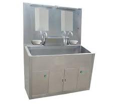 Stainless Steel Scrub Station, for Hospital, Hotel, Laboratory, Restaurant, Feature : Anti Corrosive
