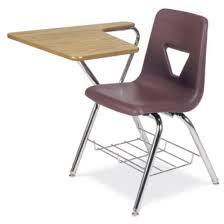Rectangular Teak Wood Non Polished chair desks, for Institute, School, Pattern : Plain