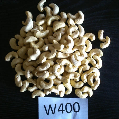 W400 Cashew Nut, for Snacks, Sweets, Packaging Type : Pp Bag, Tinned Can