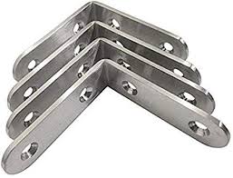 Polished Aluminium corner brackets, Length : 0-15mm, 15-30mm, 30-45mm, 45-60mm, 60-75mm, 75-90mm