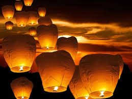 Coloured Paper Sky Lanterns, for Flying, Pattern : Plain, Printed
