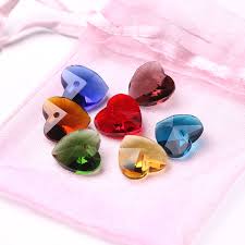 Crystal Faceted Heart Shape Bead, Gemstone Size : 0-5mm, 10-15mm, 5-10mm