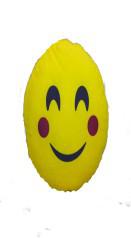 Round Polyester Blushing Emoji Pillow, for Home, Hotel, Specialities : Easily Washable
