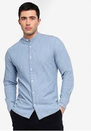 Plain Cotton Chinese Collar Shirt, Size : M, XL, XXL