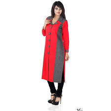 Checked Woolen Kurti, Size : M, S, XL, XXL