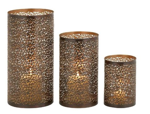 Iron Hurricane Candle Holder, for Home Decoration, Party, Feature : Attractive Designs, Durable
