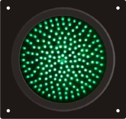 Green Solar Traffic Signal Lights