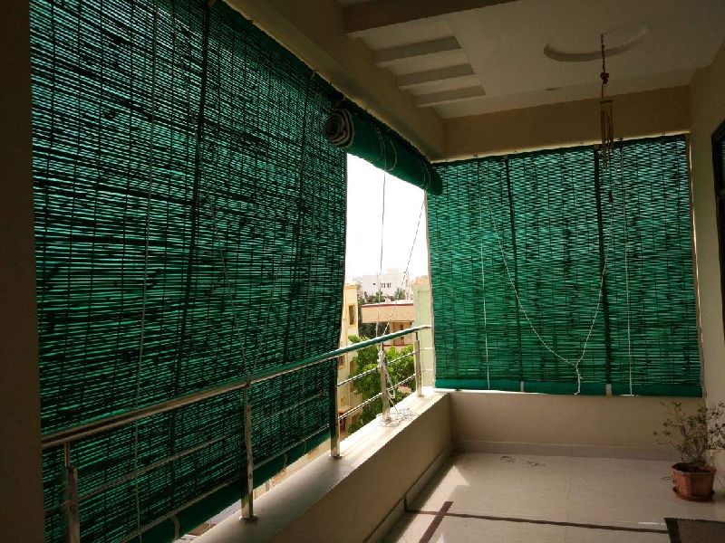 Balcony Green Net Curtains