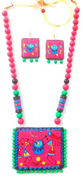 Festive Trendy Handmade Terracotta Necklace Sets is considered to be symbol of femininity and beauty