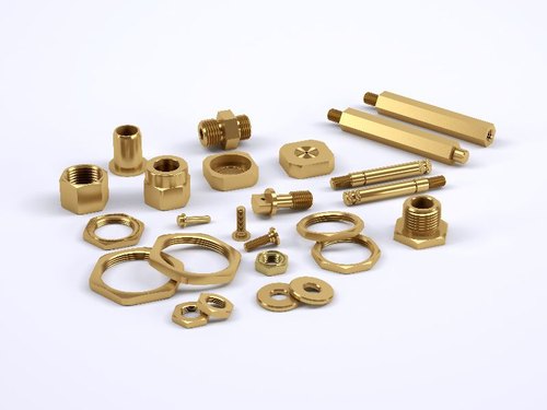 Polished brass fasteners, Color : Golden