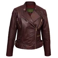 Checked Ladies Leather Jackets, Size : M, XL, XXL