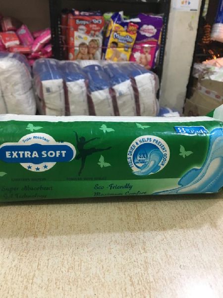 Cotton Extra Soft Sanitary Pads, Style : Disposable