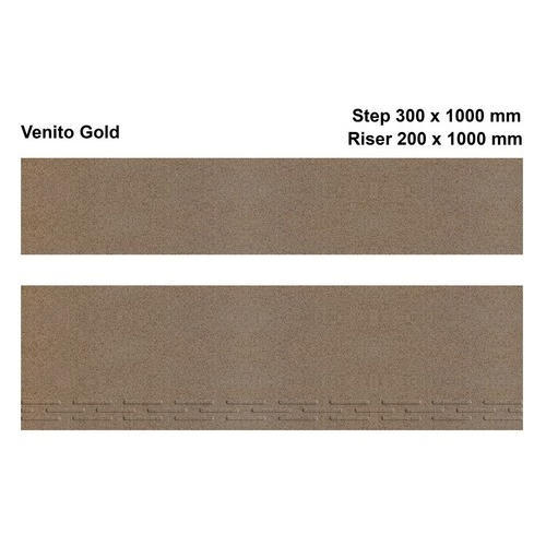 Venito Gold Full Body Step Riser Tiles
