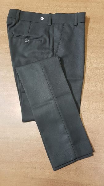 Mens Gray Formal Trouser, for Comfortable, Pattern : Plain