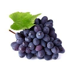 fresh black grapes