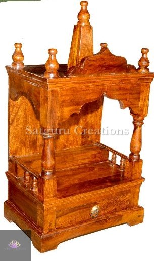 Non Polished Plain wooden mandir, Style : Antique, Common