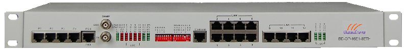 4E1+4ETH Managable Fiber Multiplexer