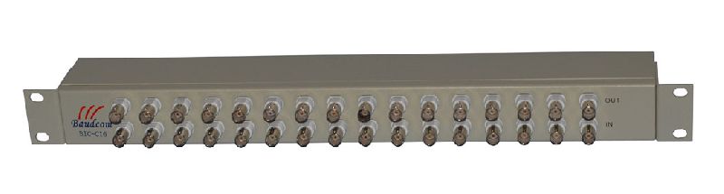 RJ45 G703 rack mount 16E1 balun panel