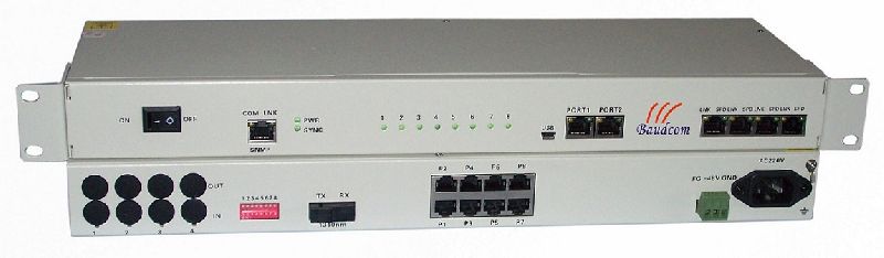 8Channel Voice(FXS/FXO) Phone over Fiber Multiplexer