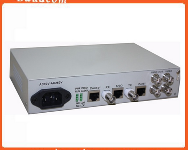 Video/Audio Over E1 Multiplexer Video over E1 multiplexer can realize 1 channel video, 1 channel aud