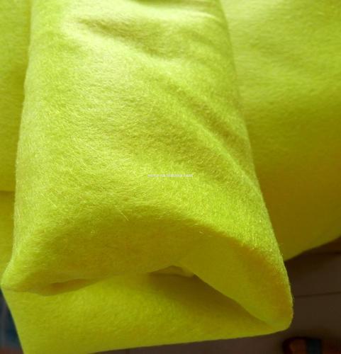 Plain Polyester Tennis Ball Felt, Color : Yellow